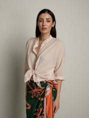 Camicia voile cipria