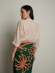 Camicia voile cipria