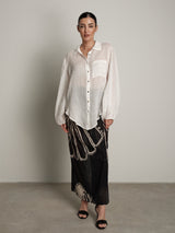 Set Elegante camicia + gonna nero