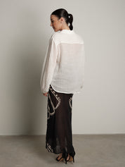 Set Elegante camicia + gonna nero