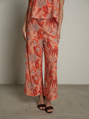 Pantalone Flower pesca