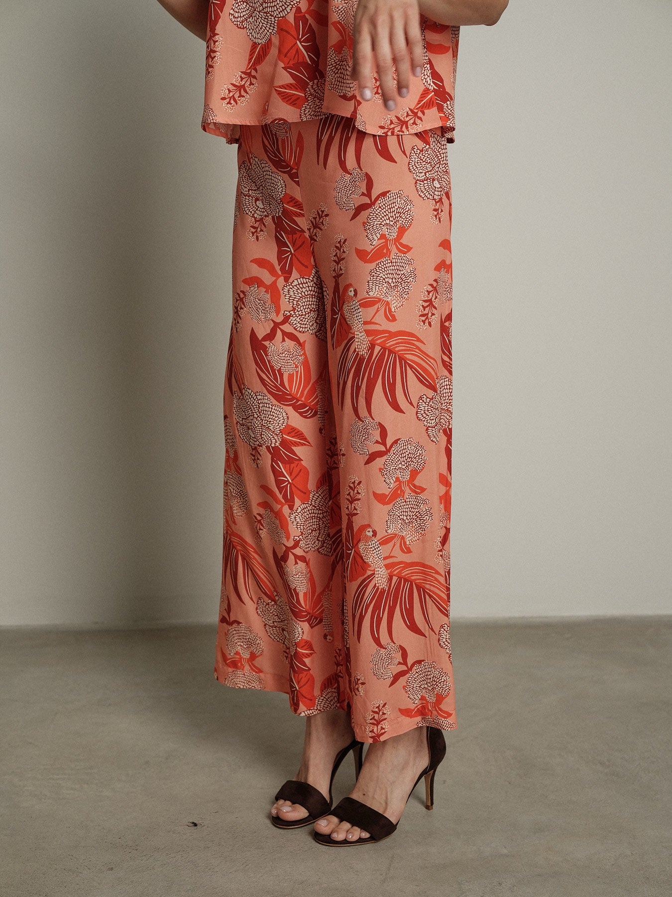 Pantalone Flower pesca
