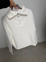 Polo zip costina - Panna