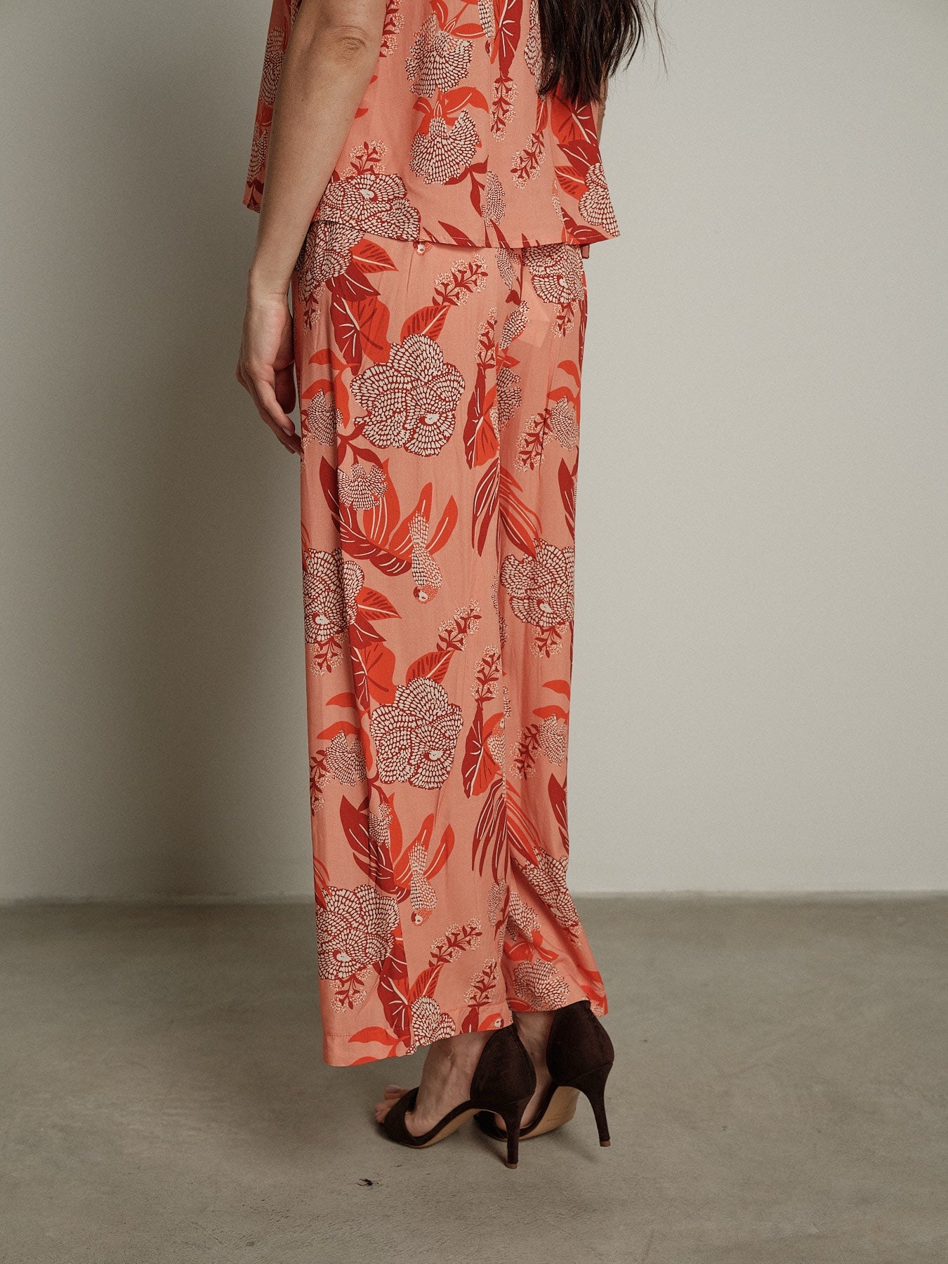 Pantalone Flower pesca