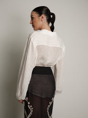 Set Elegante camicia + gonna nero