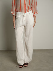 Beautiful pure white linen trousers PRE-ORDER 12/06 size XS