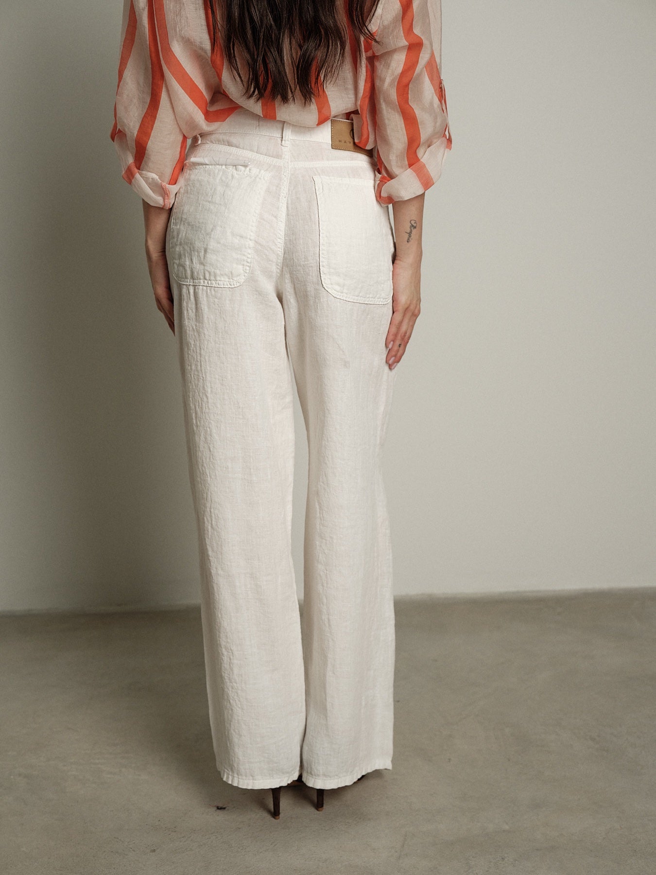 Beautiful pure white linen trousers PRE-ORDER 12/06 size XS