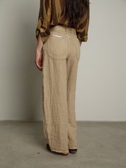 Pantalone bella puro lino beige PREORDINE 22/06