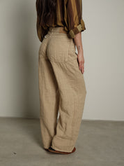 Pantalone bella puro lino beige PREORDINE 22/06