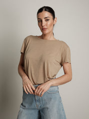 T-shirt girocollo lino (colori all'interno)
