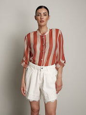 Shorts Ivy pizzo bianco