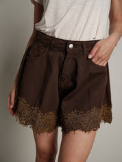 Shorts Ivy moro pizzo