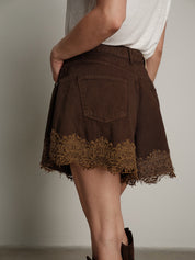Shorts Ivy moro pizzo