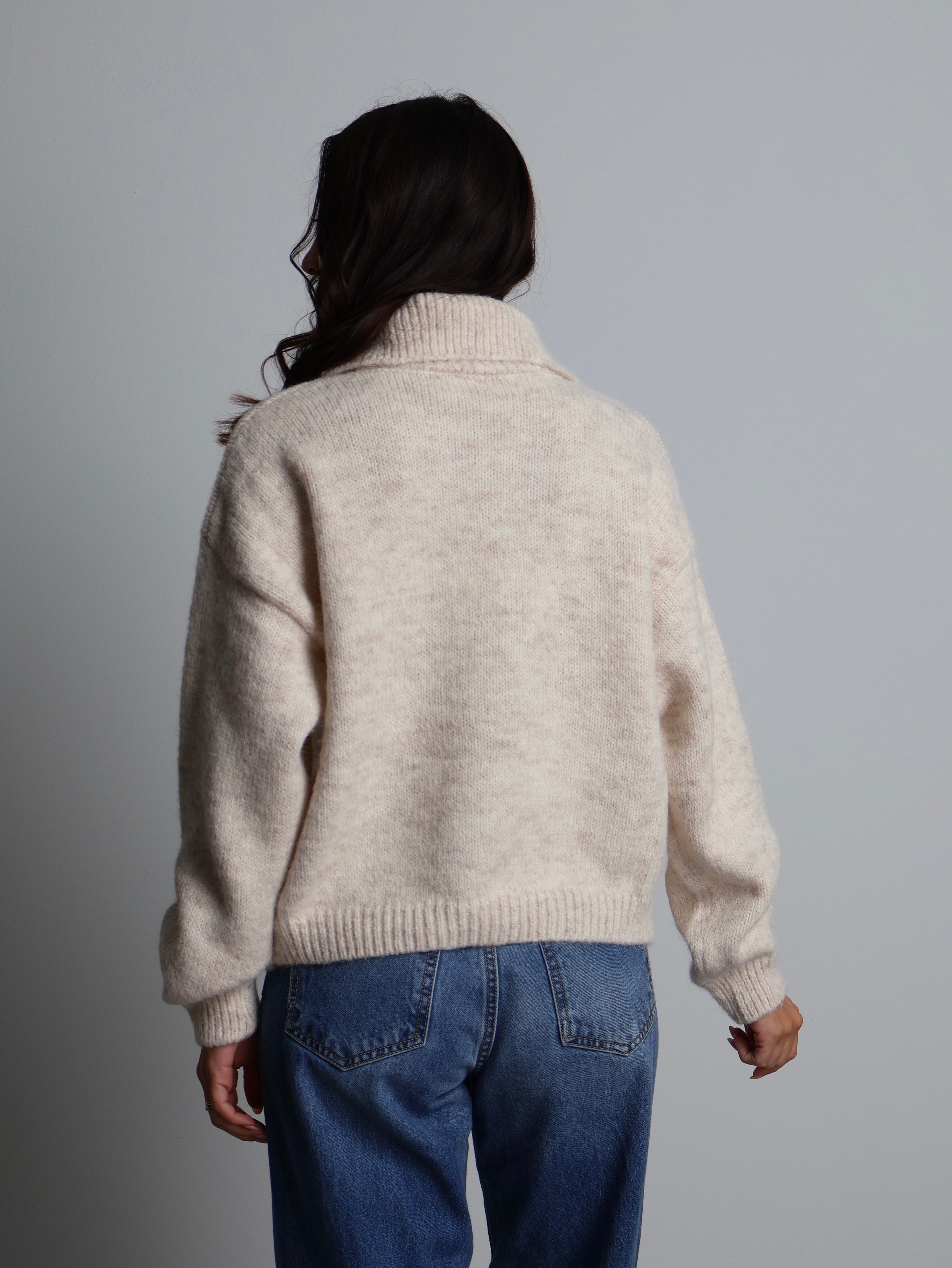 dolcevita mezza zip - Burro