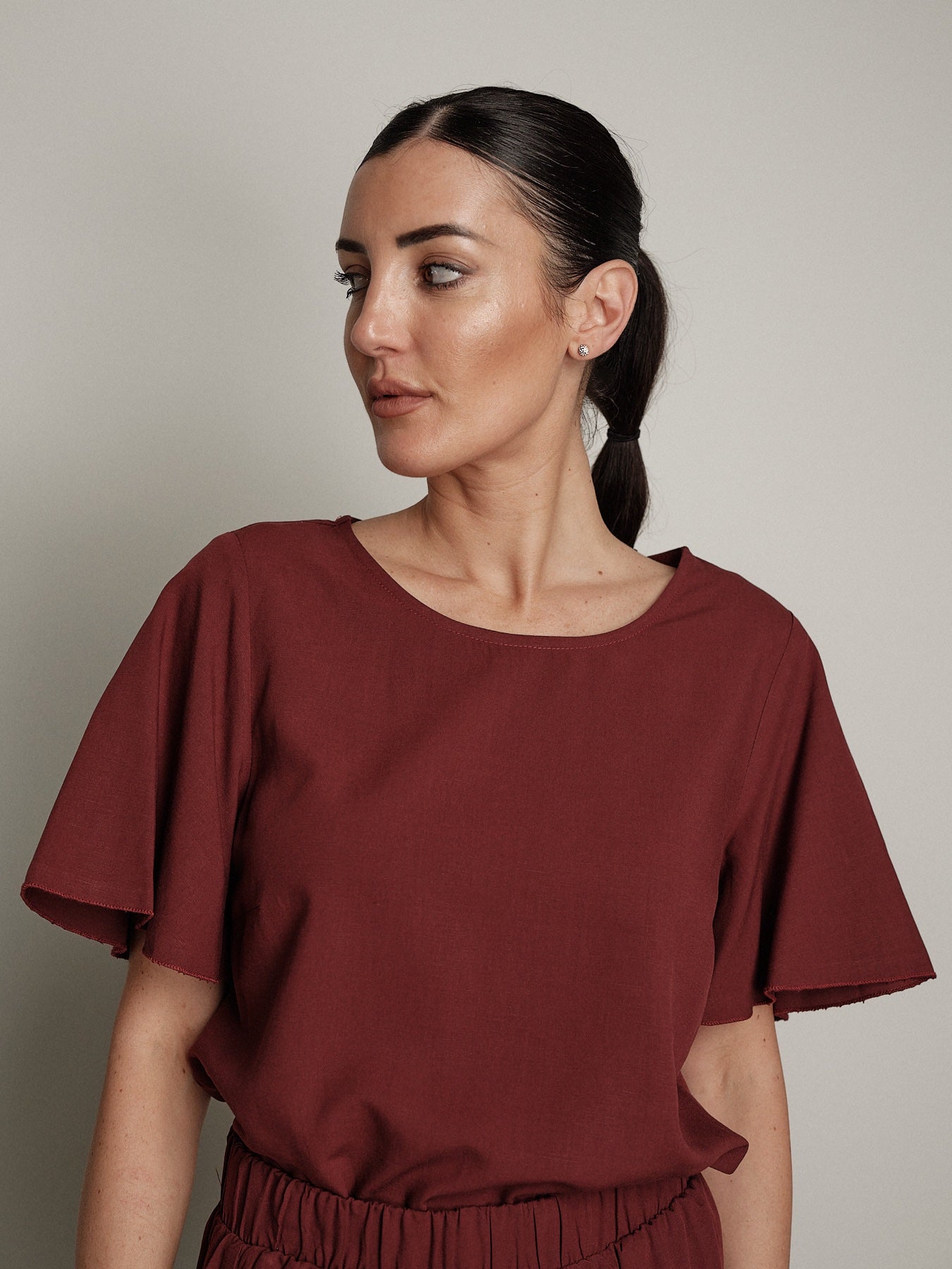 T-shirt Sogno bordeaux