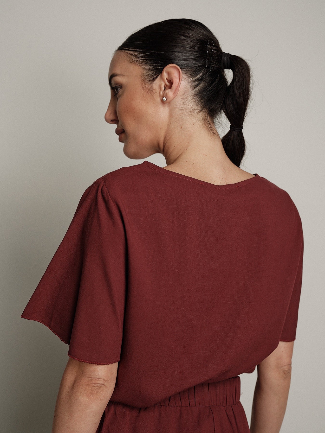 T-shirt Sogno bordeaux
