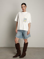 T-shirt over tasca limone