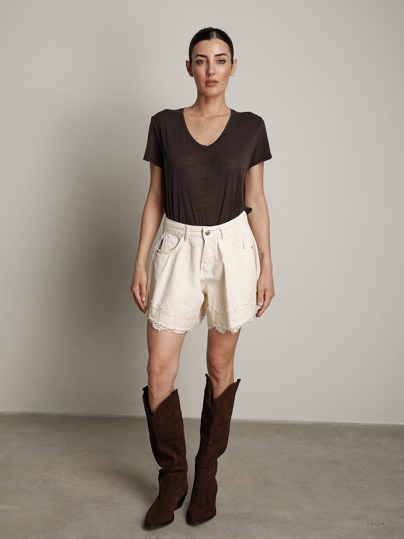 Shorts Ivy burro pizzo