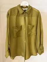 Camicia mussola leggera - Verde oliva