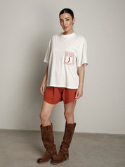 T-shirt over tasca peperoncino