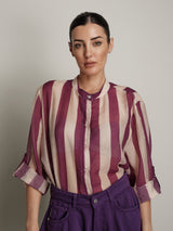 Camicia virale burro/viola PREORDINE 29/06