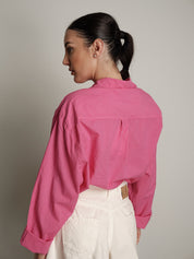 Camicia mussola fucsia