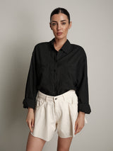 Camicia mussola nera