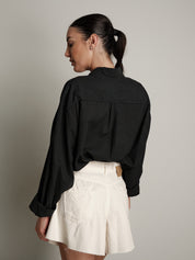 Camicia mussola nera