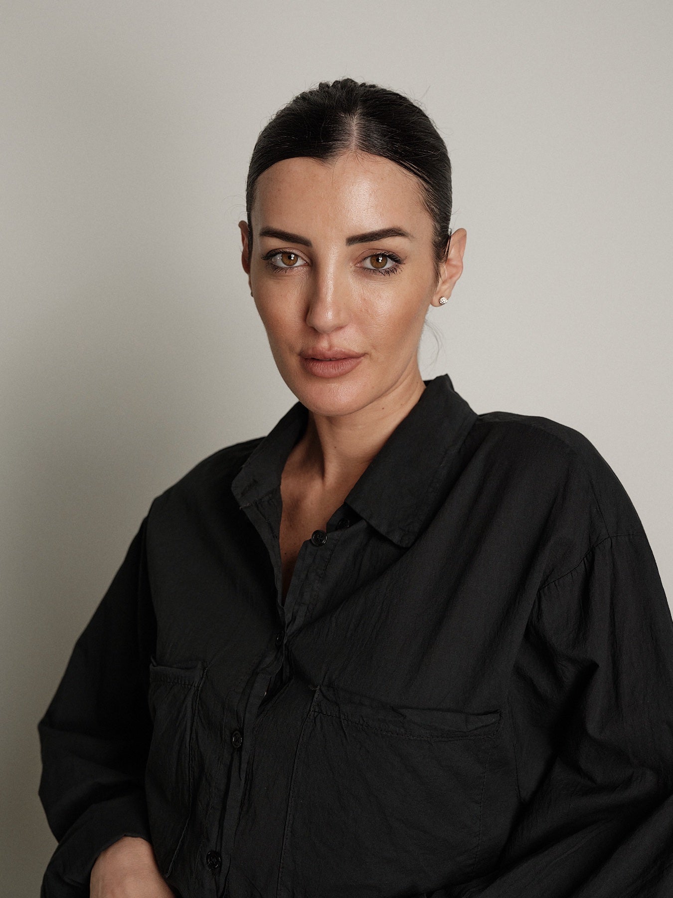 Camicia mussola nera