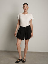 Shorts Ivy pizzo nero