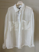Camicia mussola leggera - Bianco ottico