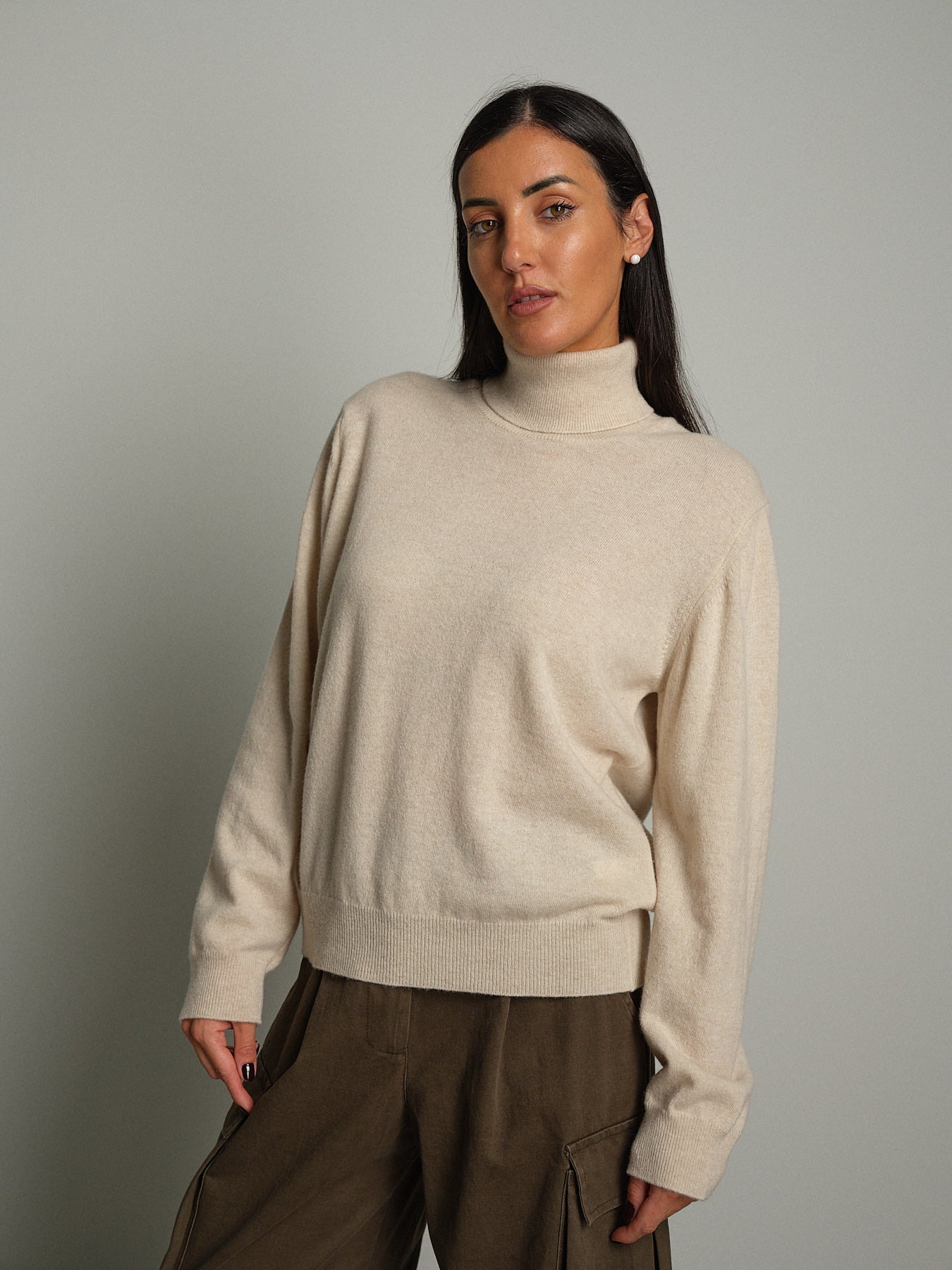 Dolcevita misto lana - Beige