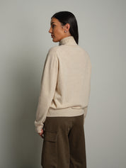 Dolcevita misto lana - Beige