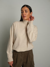 Dolcevita misto lana - Beige