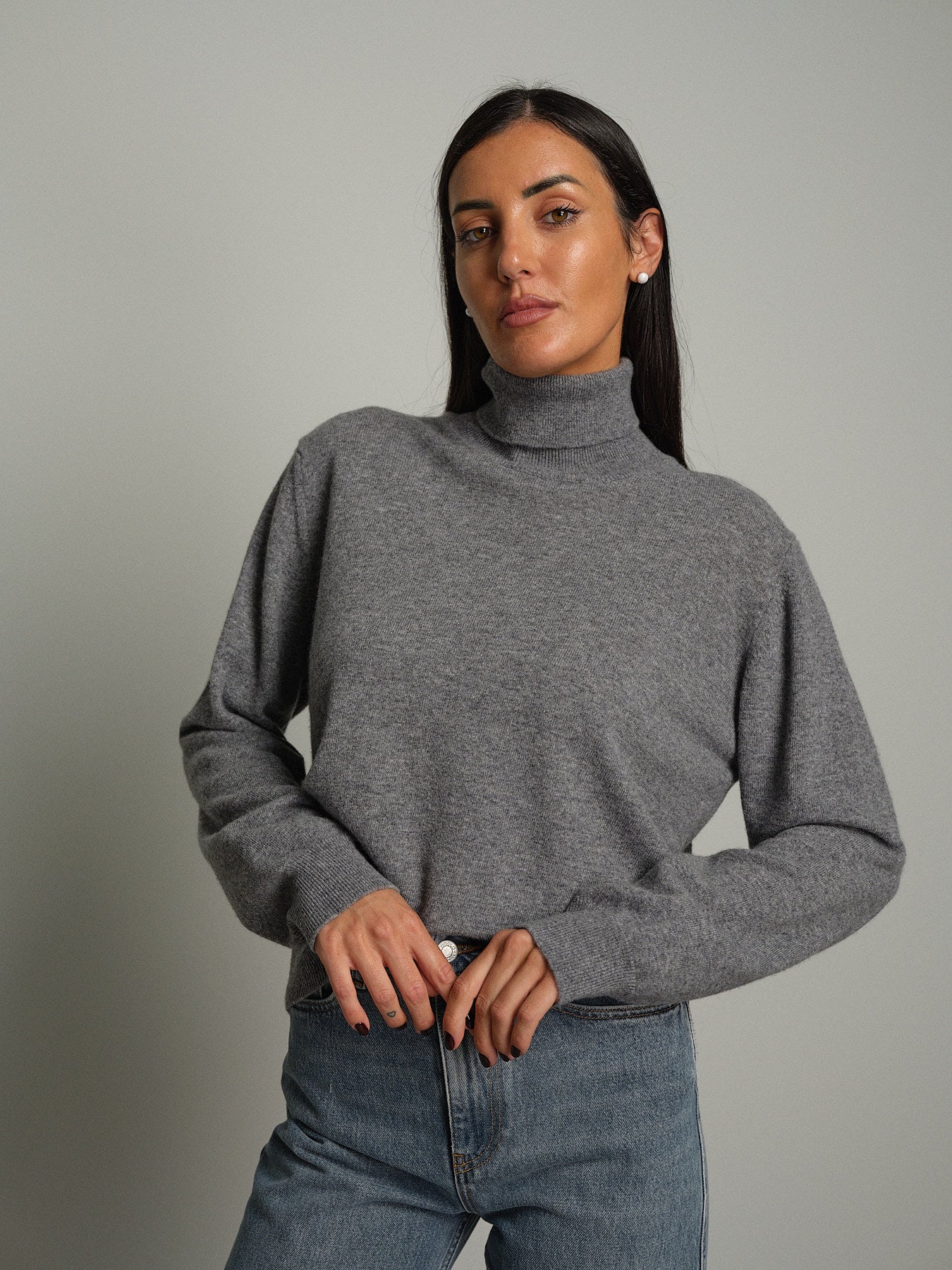 Dolcevita misto lana - Grigio