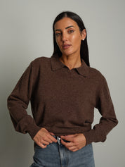 Polo misto lana - moro