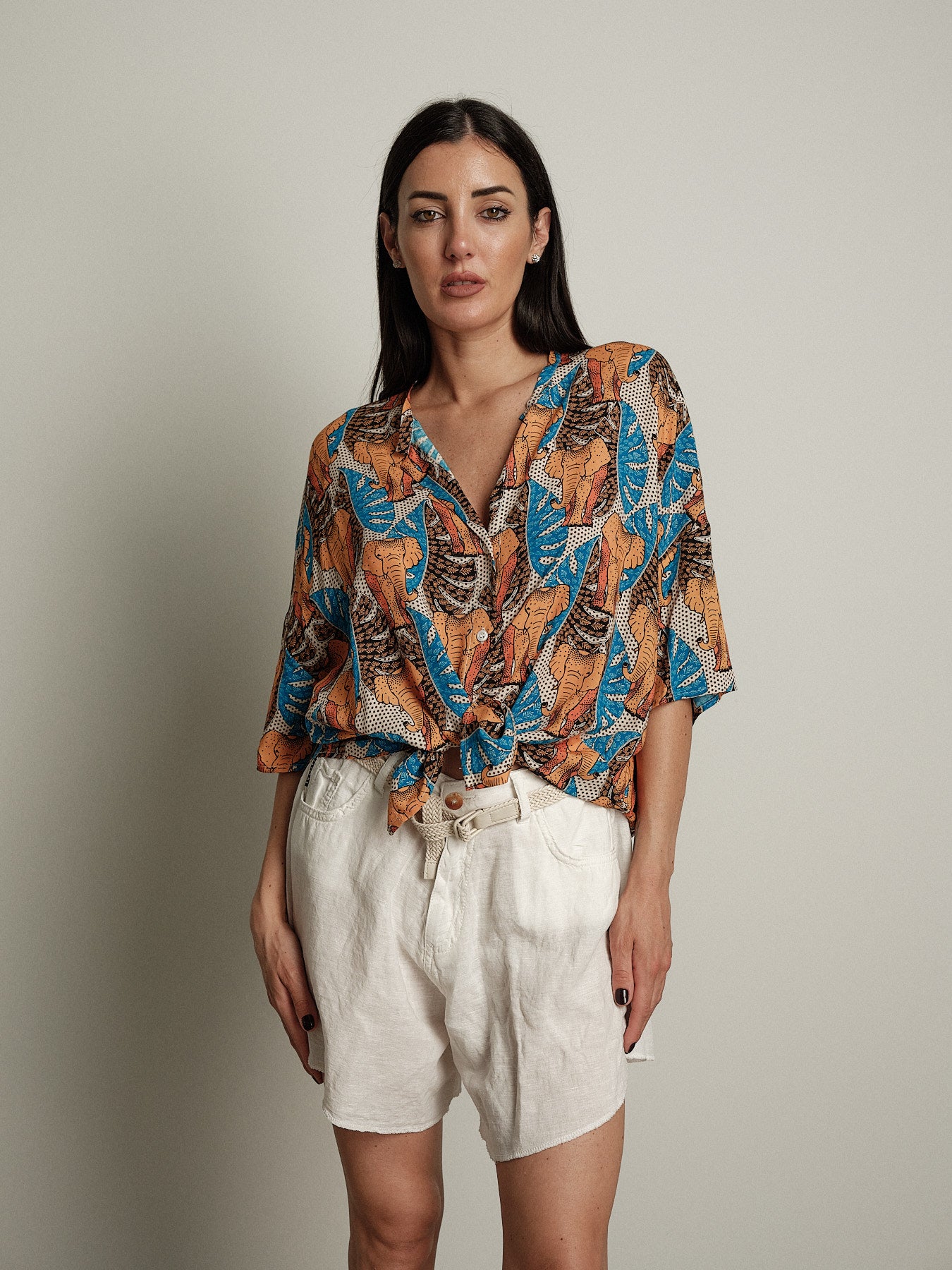 Shorts Ivy lino - Burro