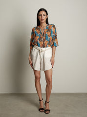 Shorts Ivy lino - Burro