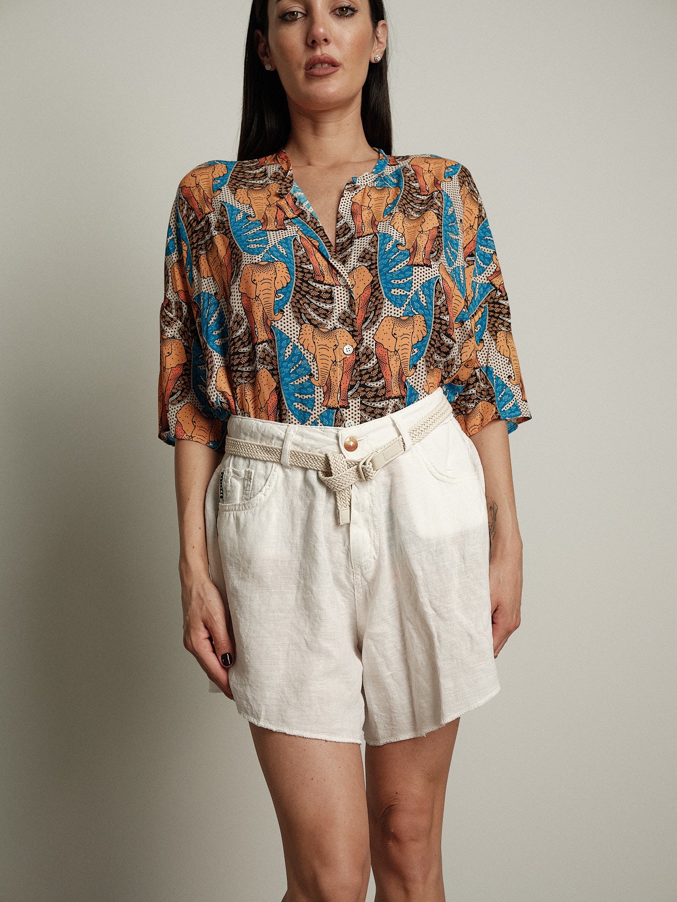 Shorts Ivy lino - Burro