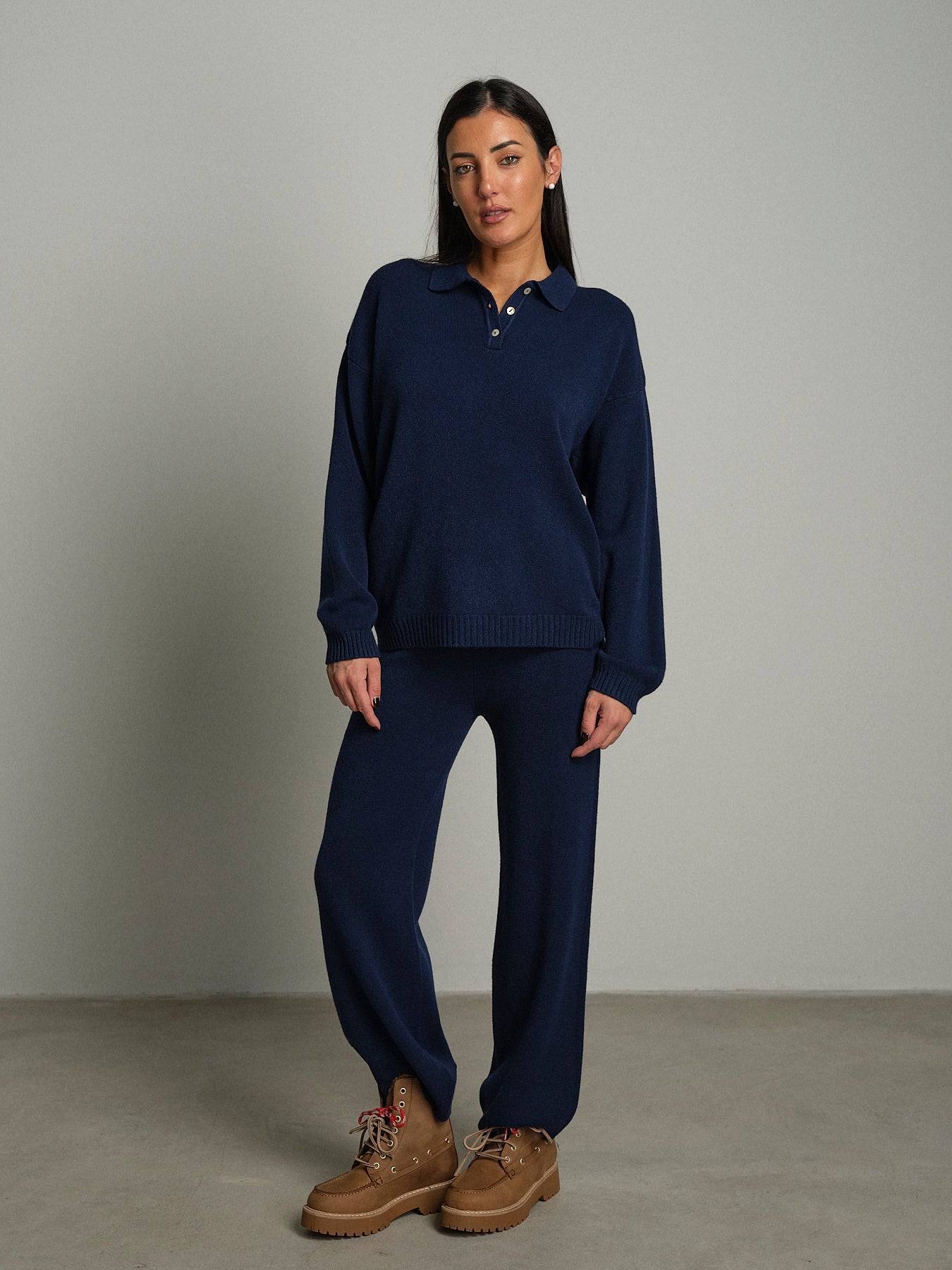 Completo in maglia polo - Blu