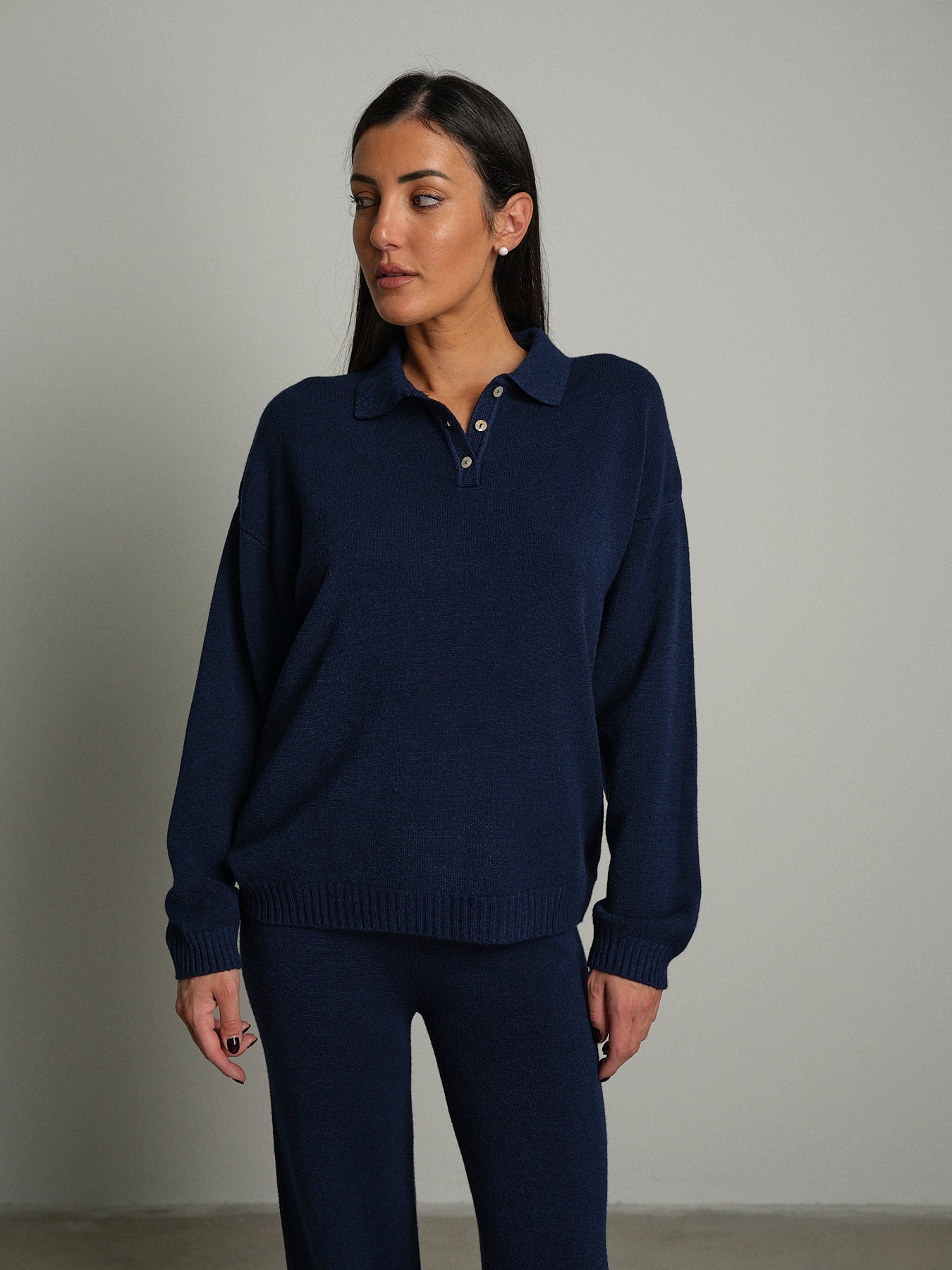 Completo in maglia polo - Blu