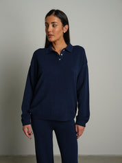 Completo in maglia polo - Blu