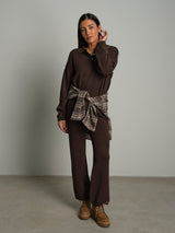 Completo in maglia polo - moro