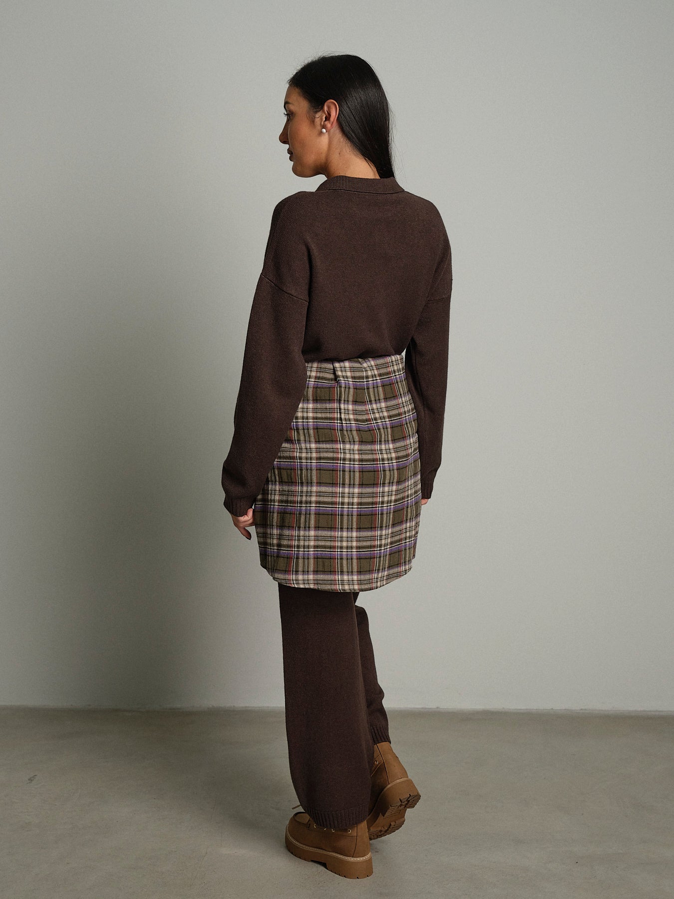 Completo in maglia polo - moro