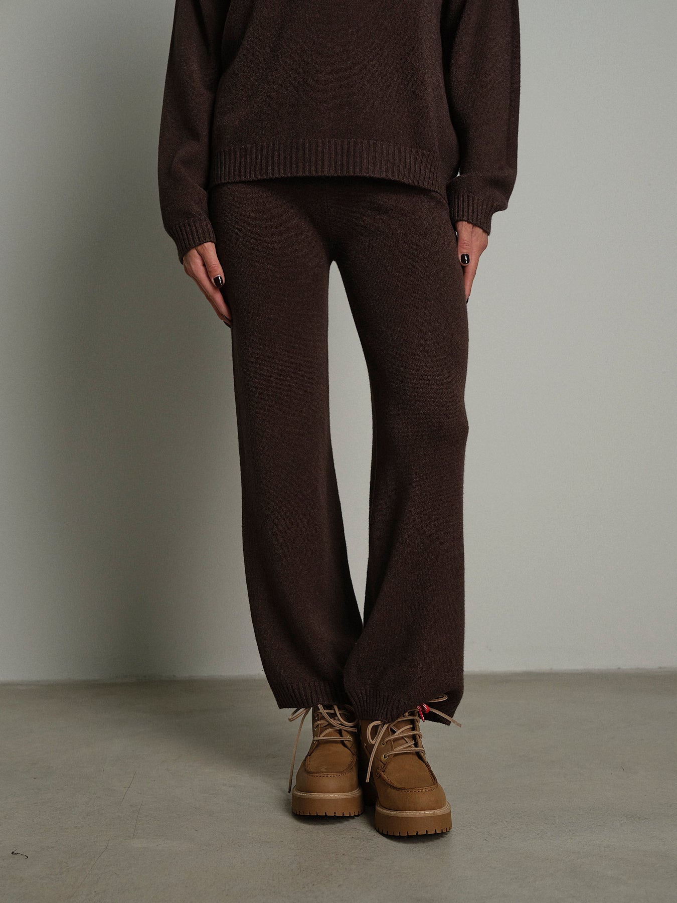 Completo in maglia polo - moro