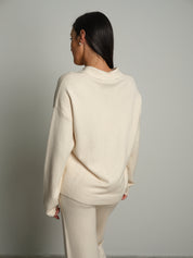 Completo in maglia polo - Panna