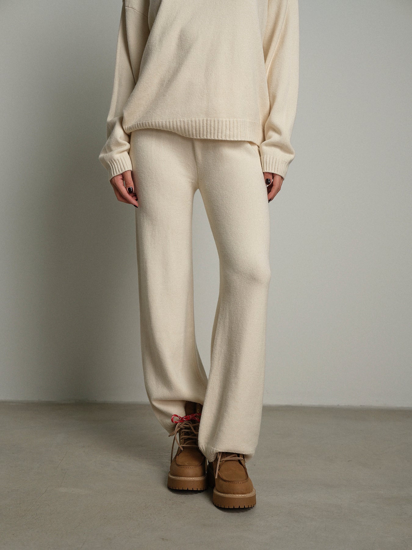 Completo in maglia polo - Panna