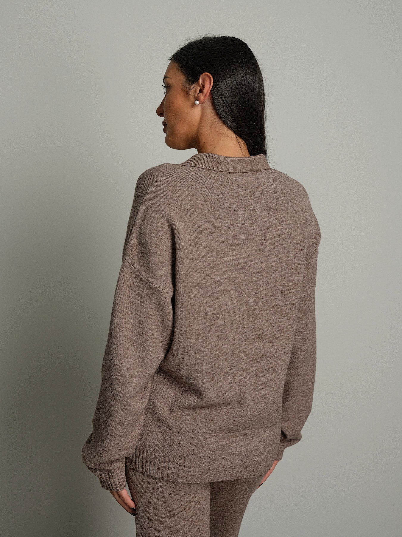 Completo in maglia polo - Tortora