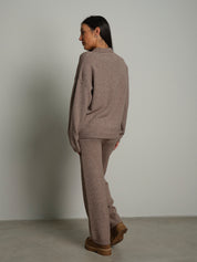 Completo in maglia polo - Tortora