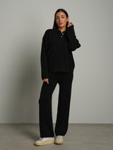 Completo in maglia polo - Nero